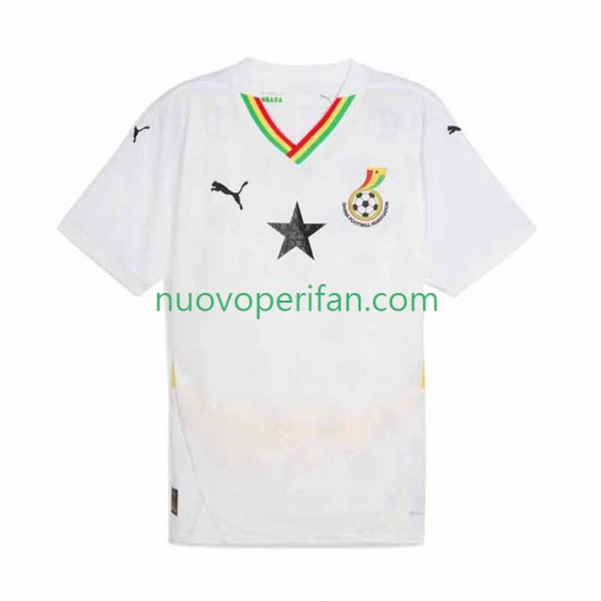 Maglie da Calcio Ghana Uomo Prima Tenuta 2025 Maniche Corte