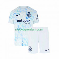 Maglie da Calcio Inter Milan Bambino Trasferta Tenuta 2025-2026 Maniche Corte