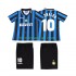 Maglie da Calcio Inter Milan Ronaldo 10 1997 Retro Bambino Prima Tenuta 1998 Maniche Corte