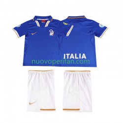 Maglie da Calcio Italia 1996 Retro Bambino Prima Tenuta Maniche Corte