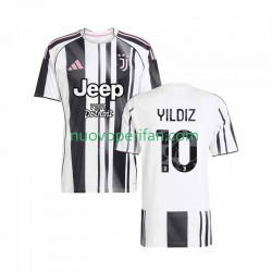 Maglie da Calcio Juventus Kenan Yildiz 10 Uomo Prima Tenuta 2025-2026 Maniche Corte