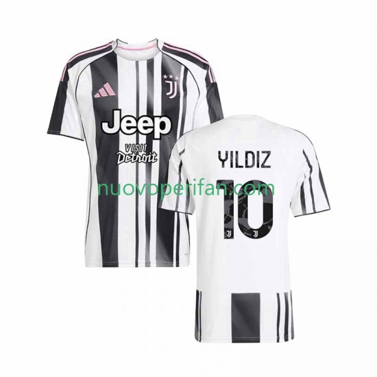 Maglie da Calcio Juventus Kenan Yildiz 10 Uomo Prima Tenuta 2025-2026 Maniche Corte