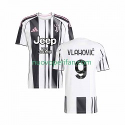 Maglie da Calcio Juventus Vlahovic 9 Uomo Prima Tenuta 2025-2026 Maniche Corte