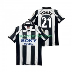 Maglie da Calcio Juventus ZIDANE 21 1997 Retro Uomo Prima Tenuta 1998 Maniche Corte