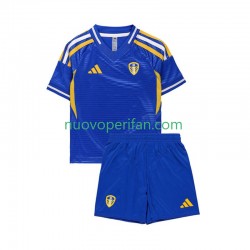 Maglie da Calcio Leeds United Bambino Trasferta Tenuta 2025-2026 Maniche Corte