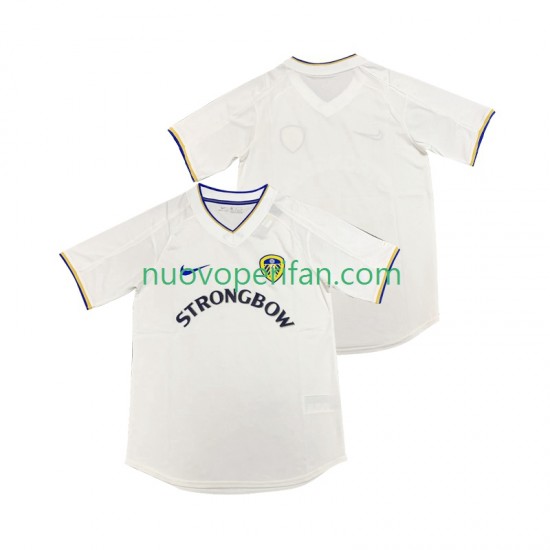 Maglie da Calcio Leeds United 2000 2001 Retro Uomo Prima Tenuta Maniche Corte