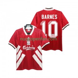 Maglie da Calcio Liverpool BARNES 10 1993 1995 Retro Uomo Prima Tenuta Maniche Corte