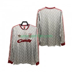 Maglie da Calcio Liverpool 1989 1991 Retro Uomo Trasferta Tenuta Maniche Lunghe