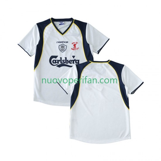Maglie da Calcio Liverpool LWP 2001 Retro Uomo Trasferta Tenuta 2002 Maniche Corte