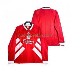 Maglie da Calcio Liverpool 1993 1995 Retro Uomo Prima Tenuta Maniche Lunghe