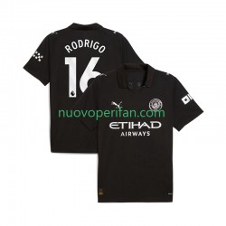 Maglie da Calcio Manchester City Rodrigo Hernandez 16 Uomo Trasferta Tenuta 2025-2026 Maniche Corte