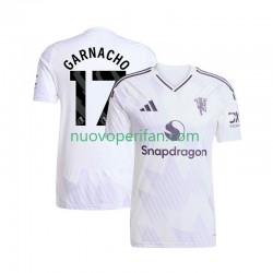 Maglie da Calcio Manchester United Alejandro Garnacho 17 Uomo Trasferta Tenuta 2025-2026 Maniche Corte