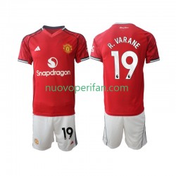 Maglie da Calcio Manchester United Bryan Mbeumo 19 Bambino Prima Tenuta 2025-2026 Maniche Corte