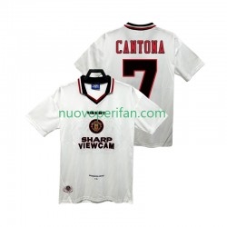 Maglie da Calcio Manchester United CANTONA 7 1996 1997 Retro Uomo Trasferta Tenuta Maniche Corte