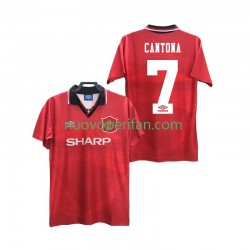 Maglie da Calcio Manchester United CANTONA 7 1996 Retro Uomo Prima Tenuta 1994 Maniche Corte