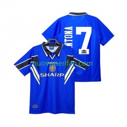 Maglie da Calcio Manchester United CANTONA 7 1996 Retro Uomo Alternativa Tenuta 1998 Maniche Corte