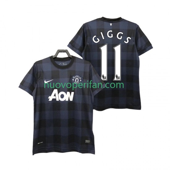 Maglie da Calcio Manchester United GIGGS 11 2013 2014 Retro Uomo Trasferta Tenuta Maniche Corte