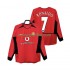 Maglie da Calcio Manchester United RONALDO 7 Retro Uomo Prima Tenuta 2004 2002 Maniche Lunghe