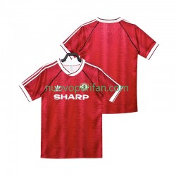 Maglie da Calcio Manchester United 1990 1992 Retro Uomo Prima Tenuta Maniche Corte
