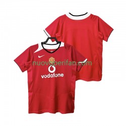 Maglie da Calcio Manchester United 2005 Retro Uomo Prima Tenuta 2006 Maniche Corte