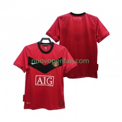 Maglie da Calcio Manchester United 2009 Retro Uomo Prima Tenuta 2010 Maniche Corte