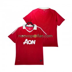 Maglie da Calcio Manchester United Retro Uomo Prima Tenuta 2011 2010 Maniche Corte