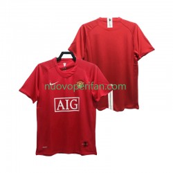 Maglie da Calcio Manchester United Premier League 2007 Retro Uomo Prima Tenuta 2008 Maniche Corte