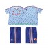 Maglie da Calcio Manchester United 1990 1992 Retro Bambino Trasferta Tenuta Maniche Corte