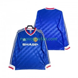 Maglie da Calcio Manchester United 1986 1988 Retro Uomo Alternativa Tenuta Maniche Lunghe