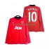 Maglie da Calcio Manchester United Rooney 10 2013 2014 Retro Uomo Prima Tenuta Maniche Lunghe