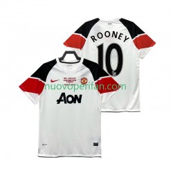 Maglie da Calcio Manchester United Rooney 10 Champions League 2012 Retro Uomo Alternativa Tenuta 2011 Maniche Corte