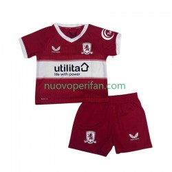 Maglie da Calcio Middlesbrough Bambino Prima Tenuta 2025-2026 Maniche Corte
