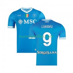 Maglie da Calcio Napoli Romelu Lukaku 9 Uomo Prima Tenuta 2025-2026 Maniche Corte