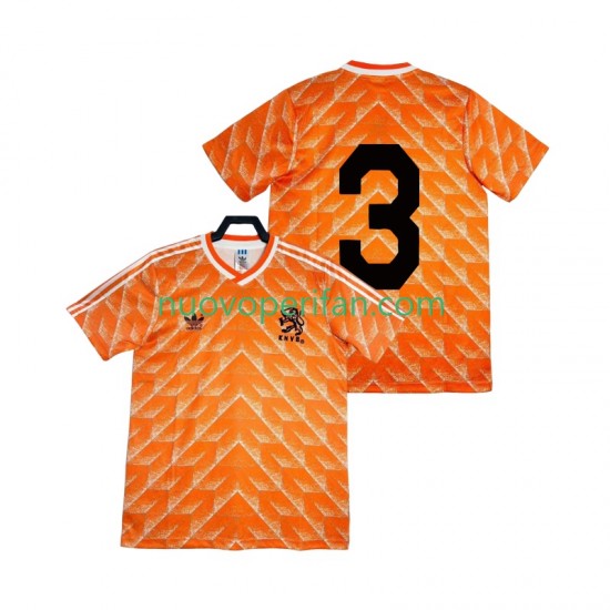 Maglie da Calcio Paesi Bassi 3 1988 Retro Uomo Prima Tenuta Maniche Corte