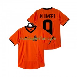 Maglie da Calcio Paesi Bassi KLUIVERT 9 2000 Retro Uomo Prima Tenuta Maniche Corte