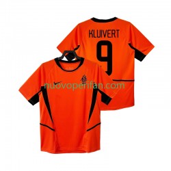 Maglie da Calcio Paesi Bassi KLUIVERT 9 Retro Uomo Prima Tenuta 2002 Maniche Corte