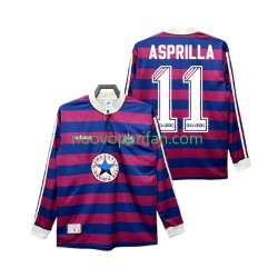Maglie da Calcio Newcastle United ASPRILLA 11 1995 1997 Retro Uomo Trasferta Tenuta Maniche Lunghe