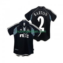 Maglie da Calcio Newcastle United BARTON 2 2000 2001 Retro Uomo Trasferta Tenuta Maniche Corte