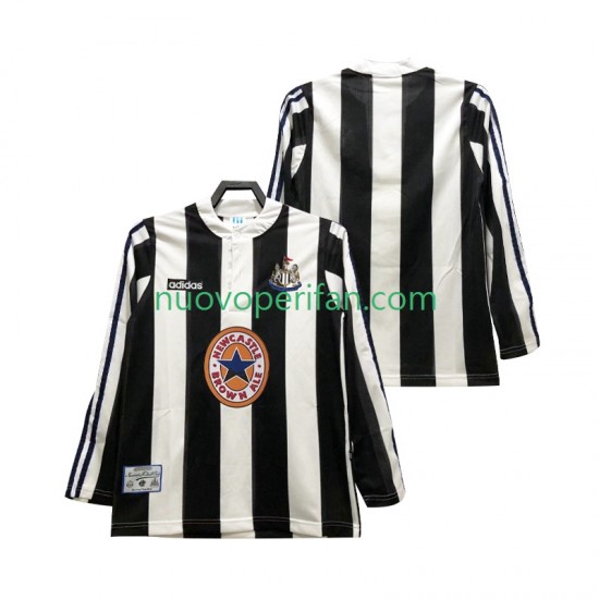 Maglie da Calcio Newcastle United 1995 1997 Retro Uomo Prima Tenuta Maniche Lunghe