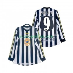 Maglie da Calcio Newcastle United SHEARER 9 1997 Retro Uomo Prima Tenuta 1999 Maniche Lunghe