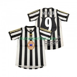 Maglie da Calcio Newcastle United SHEARER 9 1997 Retro Uomo Prima Tenuta 1999 Maniche Corte