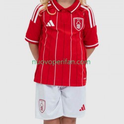 Maglie da Calcio Nottingham Forest Bambino Prima Tenuta 2025-2026 Maniche Corte