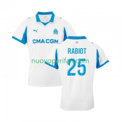 Maglie da Calcio Olympique de Marseille Adrien Rabiot 25 Uomo Prima Tenuta 2025-2026 Maniche Corte