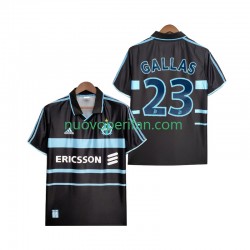Maglie da Calcio Olympique de Marseille Gallas 23 2000 Retro Uomo Alternativa Tenuta 1999 Maniche Corte