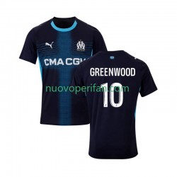 Maglie da Calcio Olympique de Marseille Mason Greenwood 10 Uomo Trasferta Tenuta 2025-2026 Maniche Corte