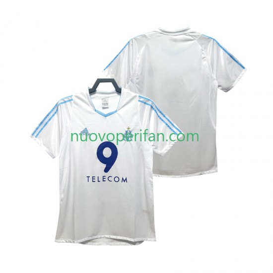 Maglie da Calcio Olympique de Marseille 2003 Retro Uomo Prima Tenuta 2002 Maniche Corte