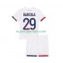 Maglie da Calcio Paris Saint-Germain Bradley Barcola 29 Bambino Trasferta Tenuta 2025-2026 Maniche Corte