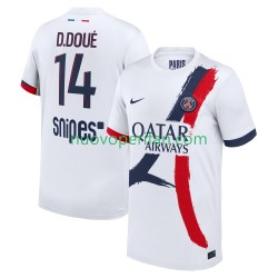 Maglie da Calcio Paris Saint-Germain Desire Doue 14 Uomo Trasferta Tenuta 2025-2026 Maniche Corte