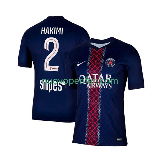 Maglie da Calcio Paris Saint-Germain Hakimi 2 Uomo Prima Tenuta 2025-2026 Maniche Corte
