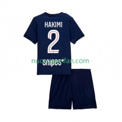 Maglie da Calcio Paris Saint-Germain Hakimi 2 Bambino Prima Tenuta 2025-2026 Maniche Corte